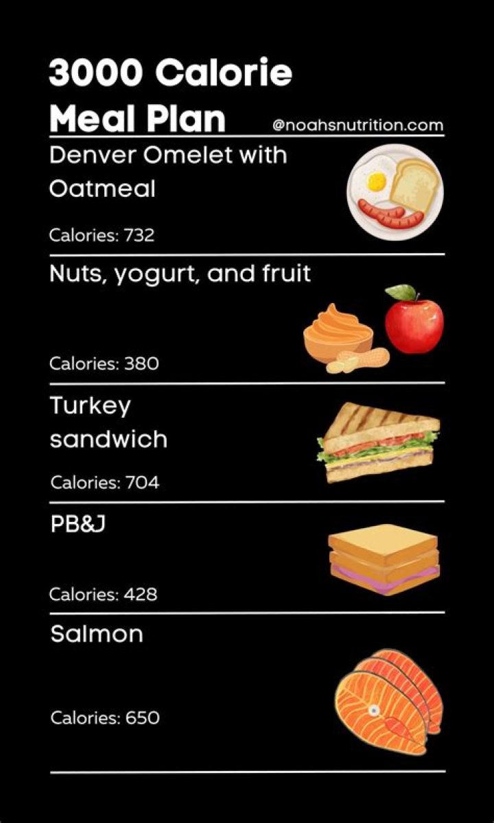 3000 calories a day