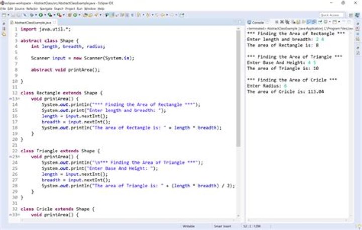 abstract method java