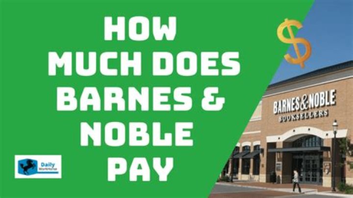barnes and noble starting pay