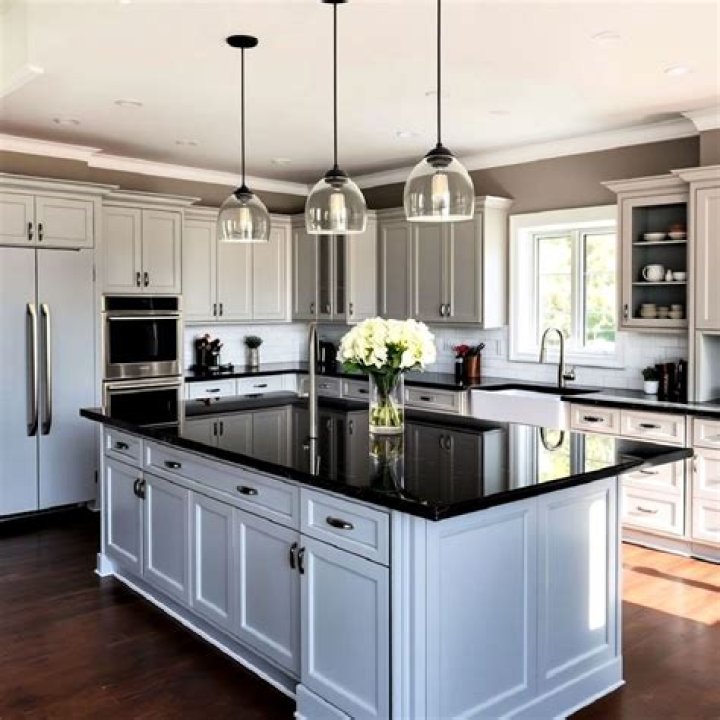 black granite countertops kitchen
