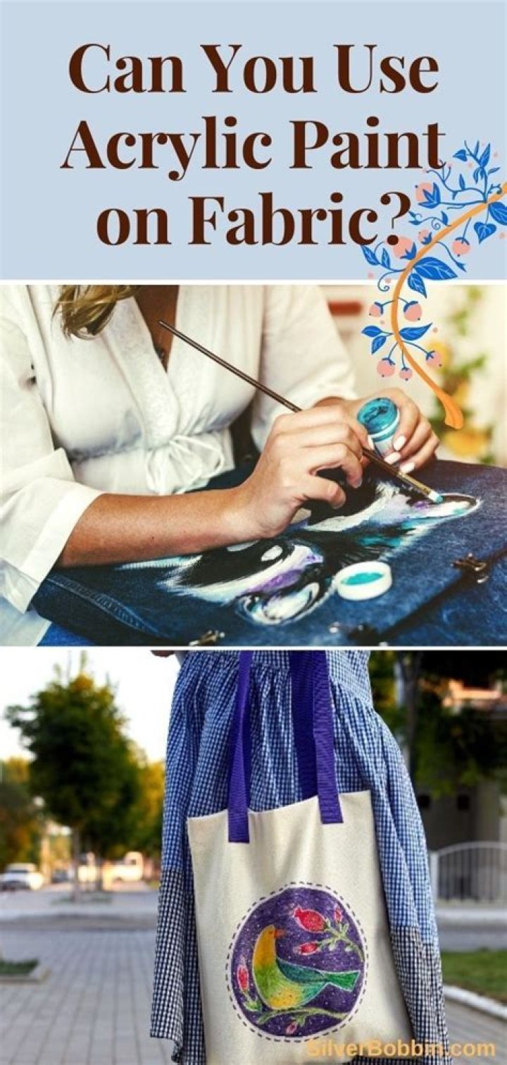 can i use acrylic paint on fabric