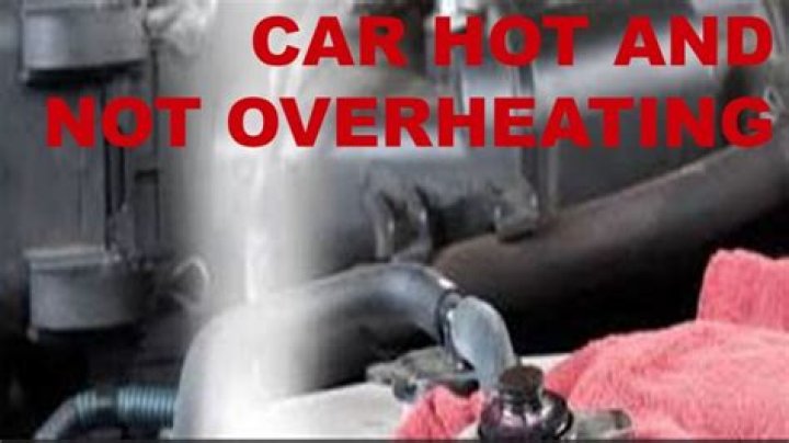 car running hot but not overheating