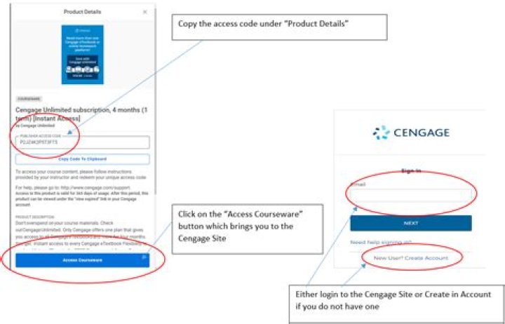 cengage access code