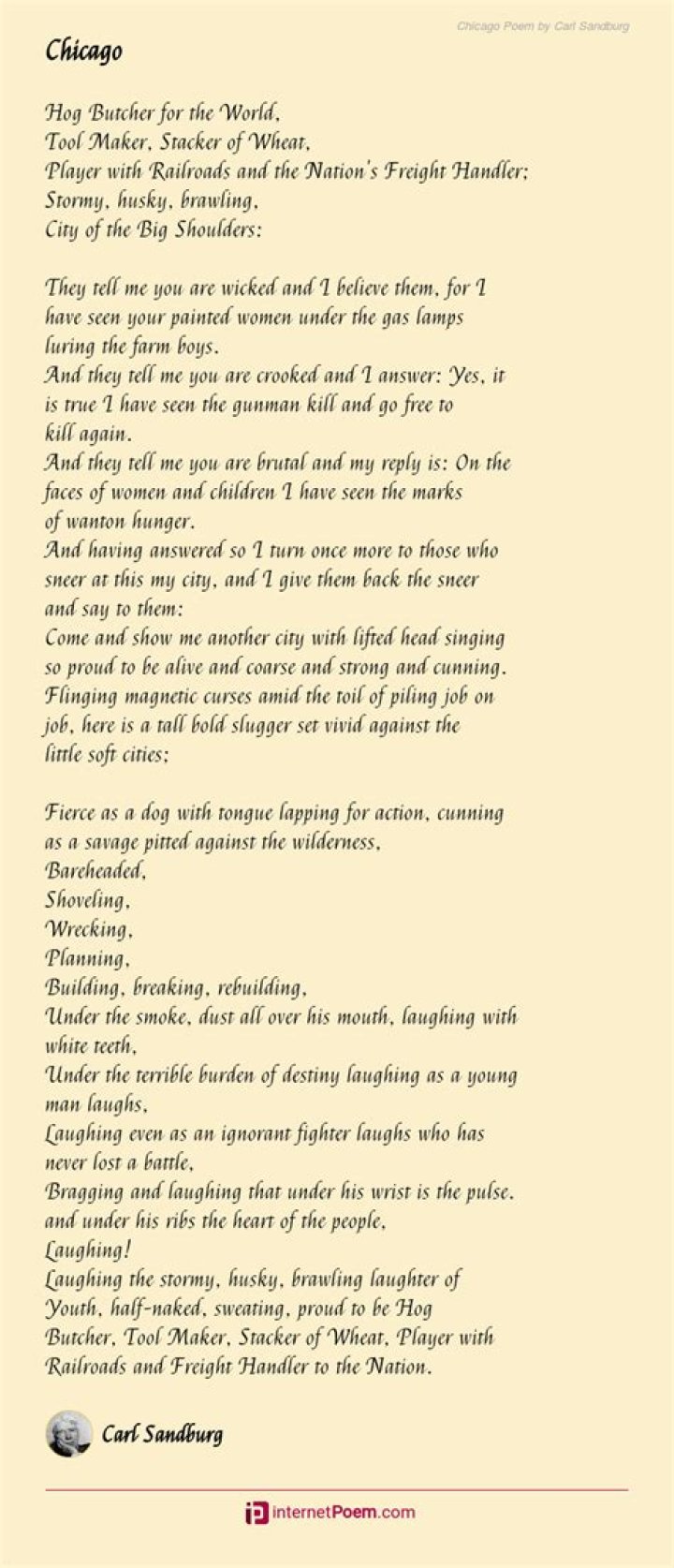 chicago poem