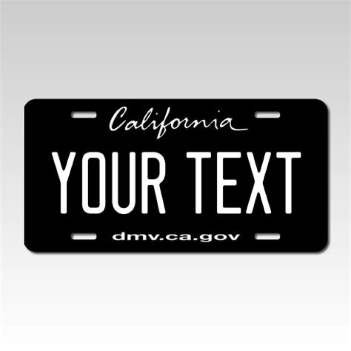 custom license plate california