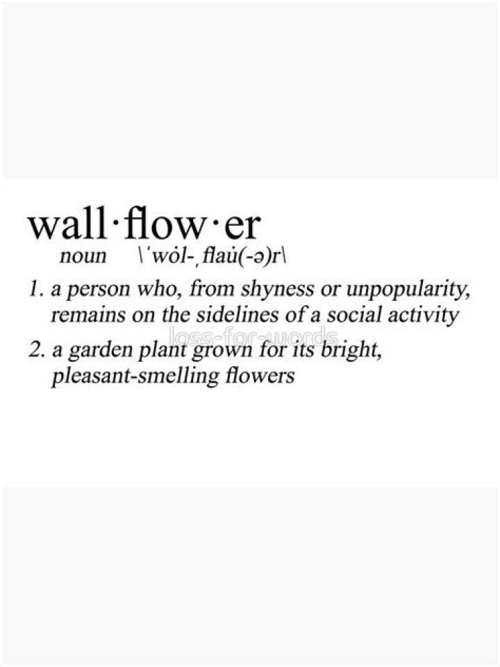 define wallflower