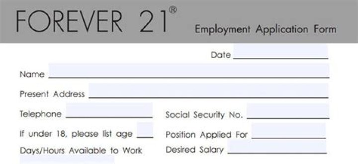 forever 21 job application
