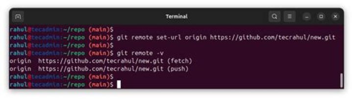 git remote set-url