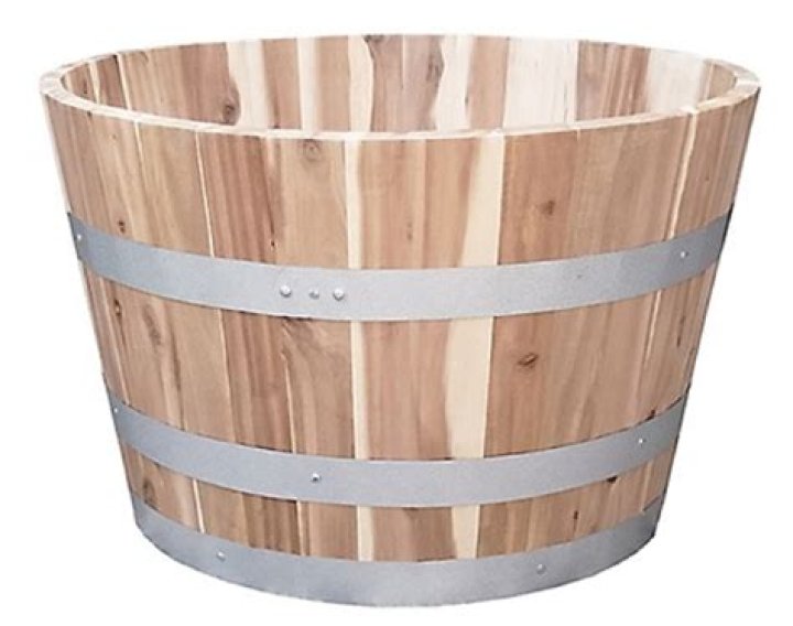 half wine barrel