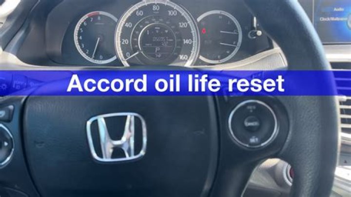 honda accord reset oil life