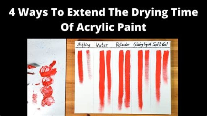 how long does it take acrylic paint to dry