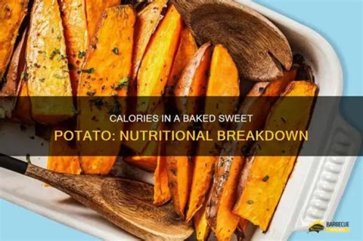how many calories in a baked sweet potato