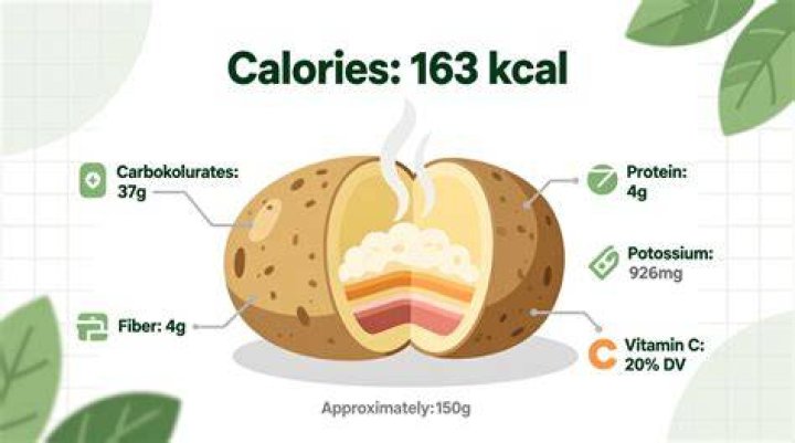 how many calories is a potato