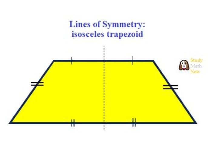 how many lines of symmetry does a trapezoid have