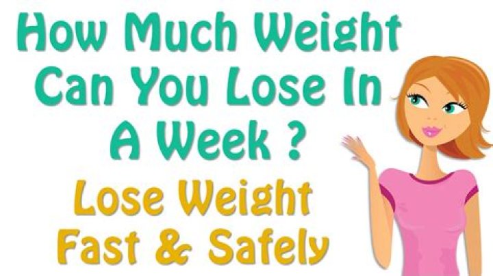 how many pounds can i lose in a week