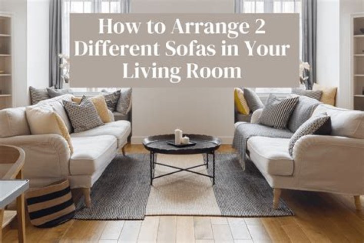 how to arrange two sofas in living room