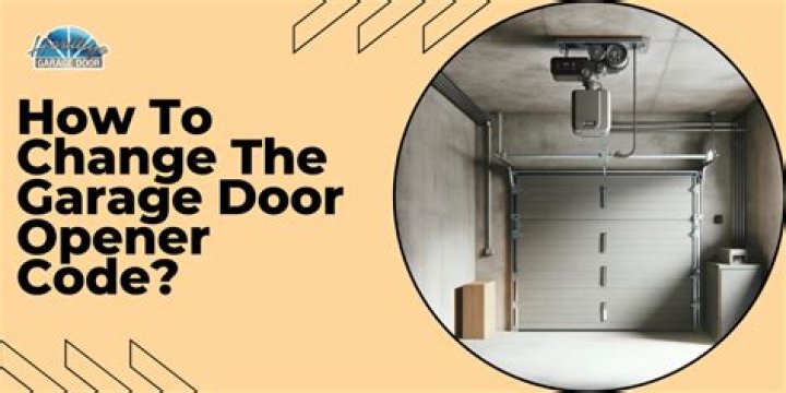 how to change garage door opener code