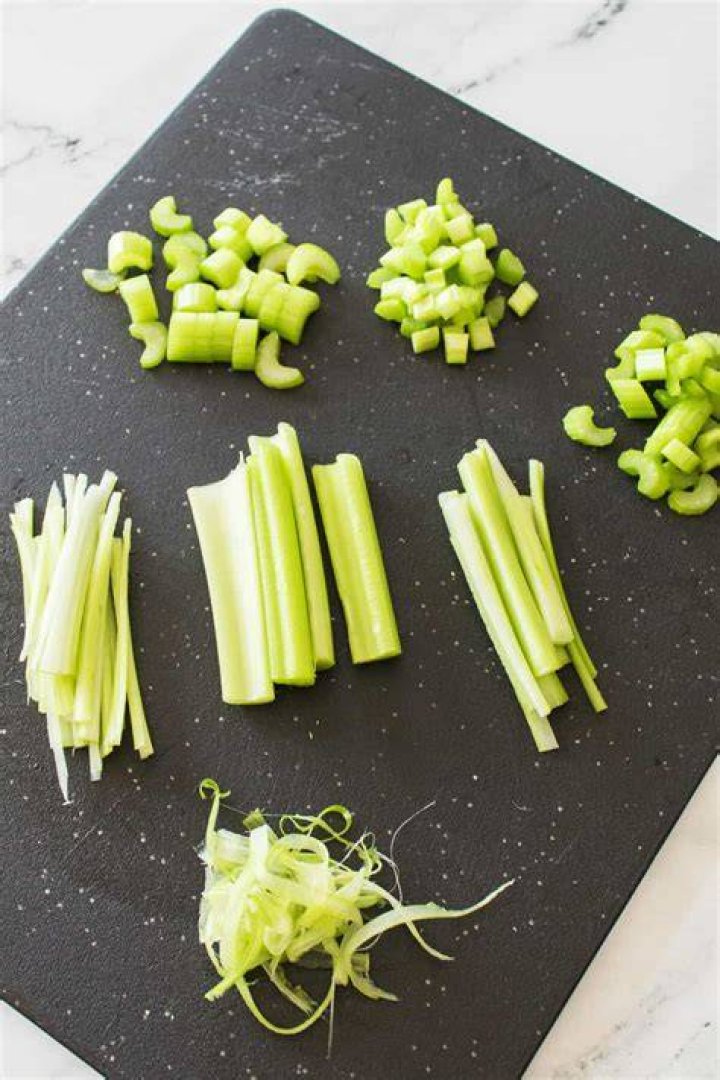 how to cut celery