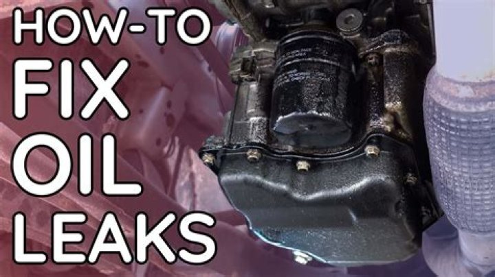 how to fix an oil leak