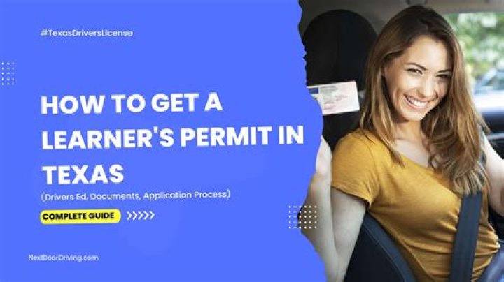 how to get a learners permit in texas