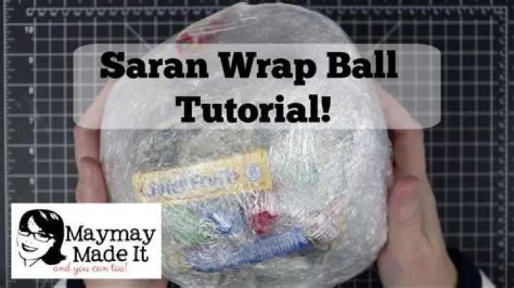 how to make a saran wrap ball