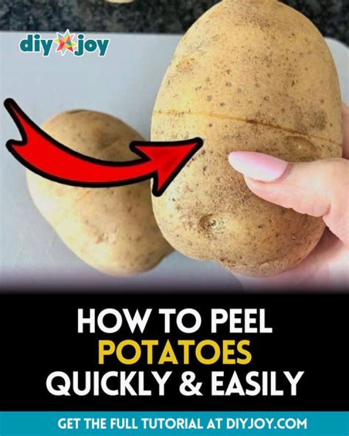 how to peel a potato without a peeler