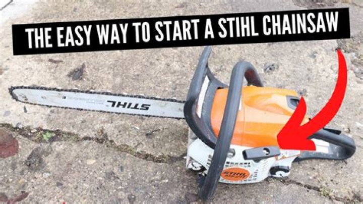 how to start stihl chainsaw