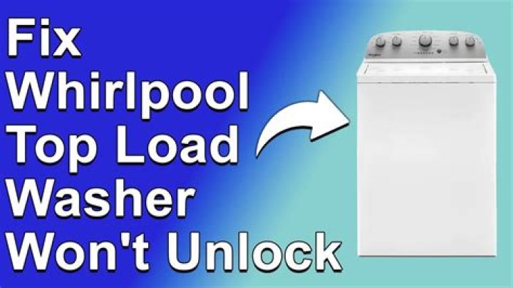how to unlock whirlpool washer