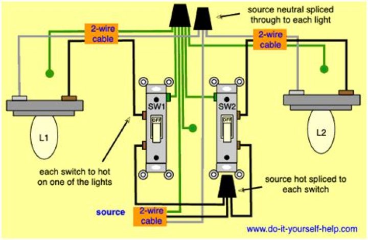 how to wire two switches to one light