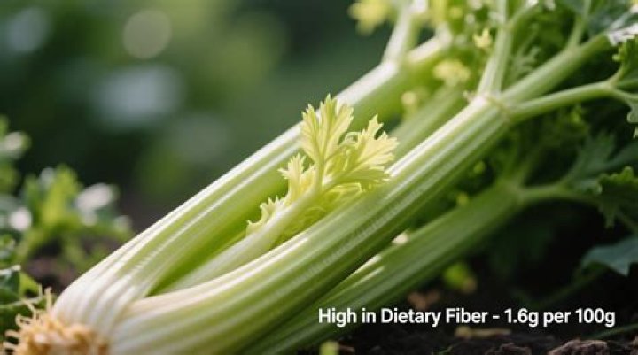 is celery high in fiber