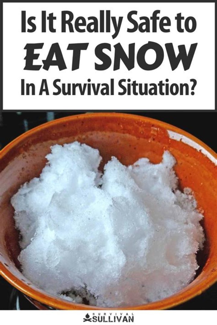 is it ok to eat snow