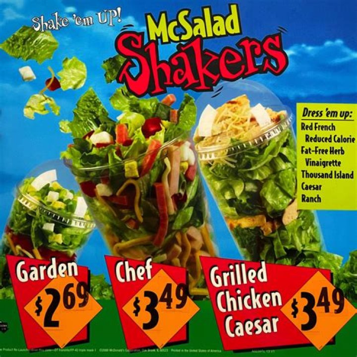 mcdonalds salad shaker