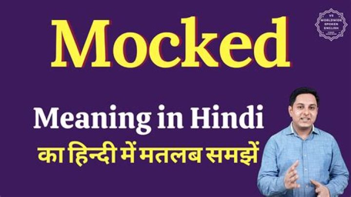 mocked meaning