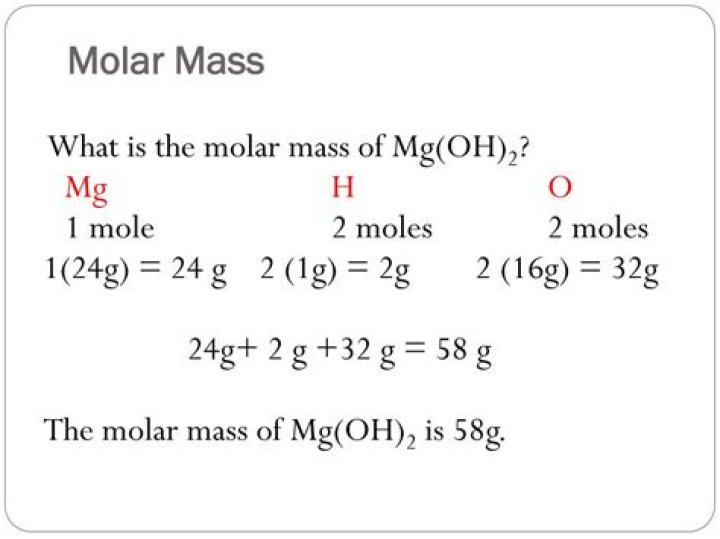 molar mass of mg(oh)2