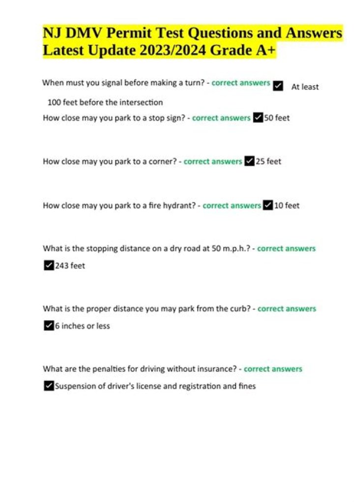 nj dmv permit test