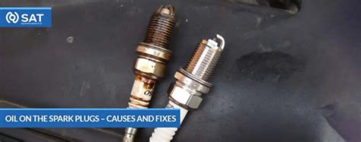 oil in spark plug