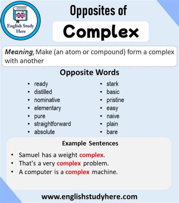 opposite of complex