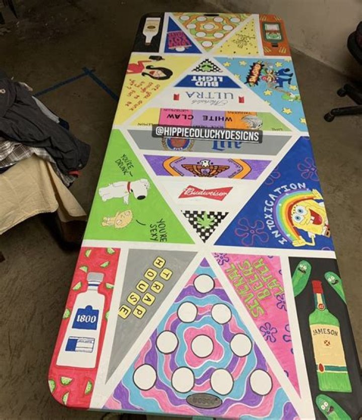 painted pong table