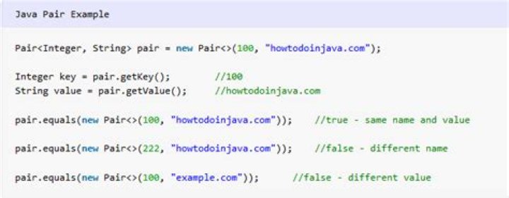 pair java