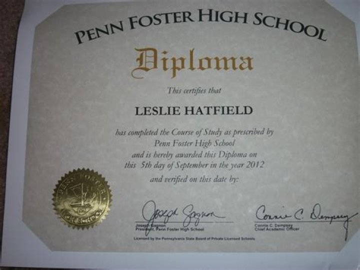 penn foster diploma