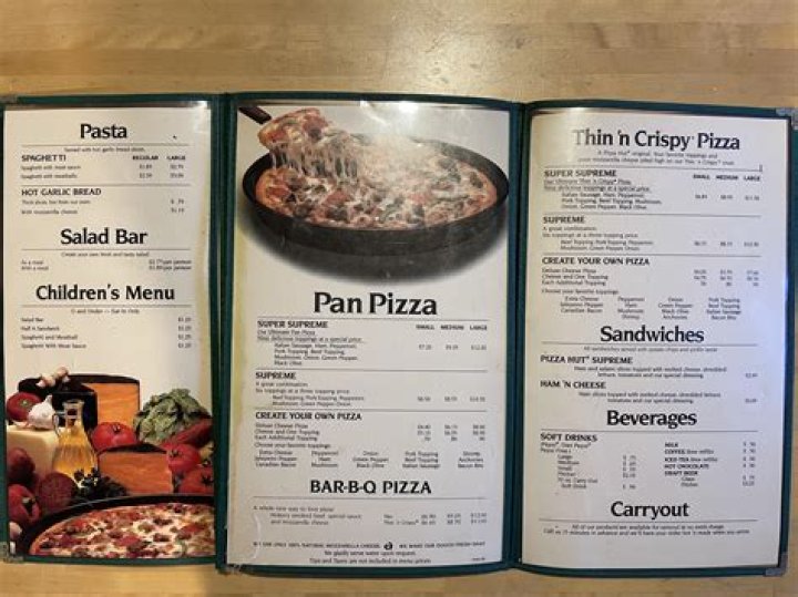 pizza prices in pizza hut