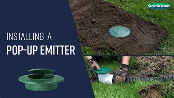 pop up drainage emitter