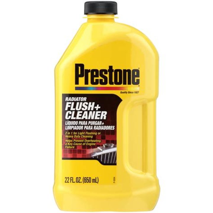 prestone radiator flush