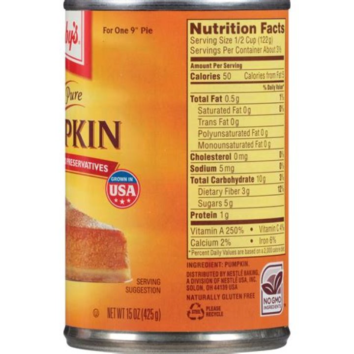 pumpkin puree nutrition