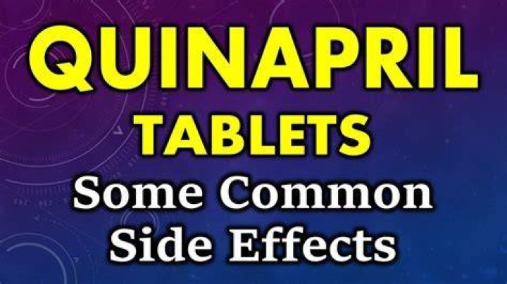 quinapril side effects