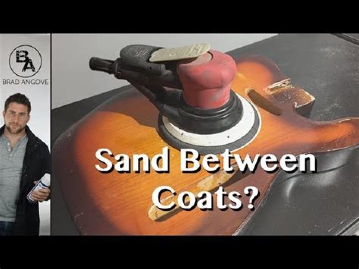 sanding paint between coats