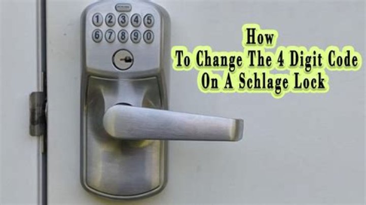 schlage change code