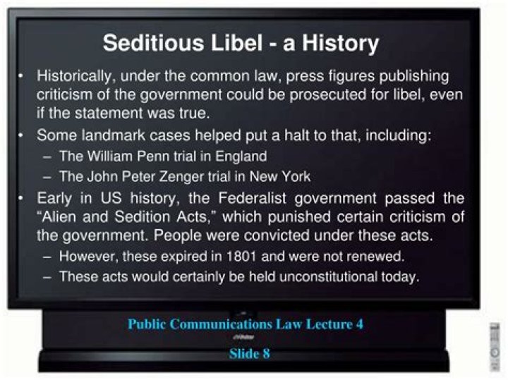 seditious libel
