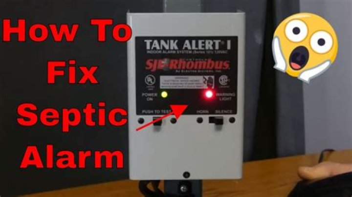 septic alarm going off