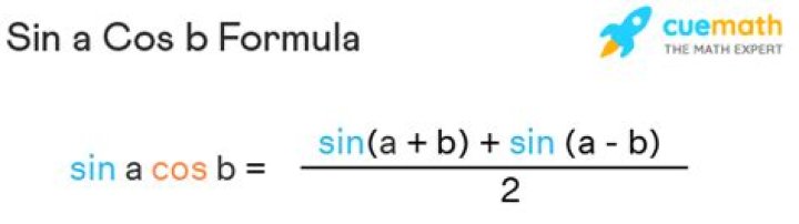 sin a cos b